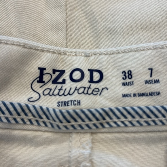 IZOD Men’s Saltwater Stretch Classic Fit Shorts 38 WAIST 7 Inch Inseam NWT - Picture 6 of 6